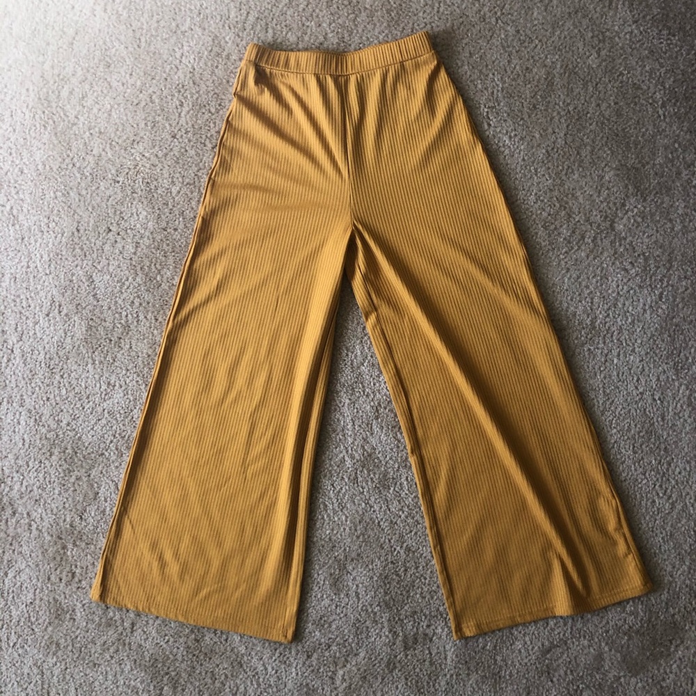 Shein Yellow Culottes